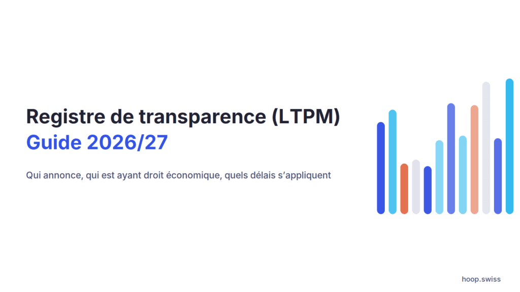 Aperçu des délais d’annonce au registre suisse de transparence