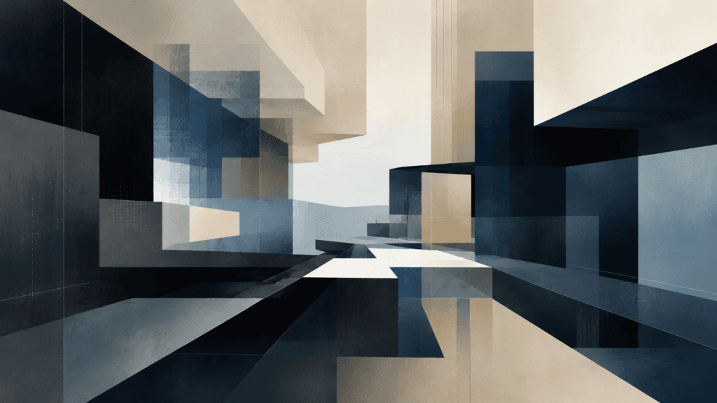Abstrakte Illustration – Behördengänge online erledigen