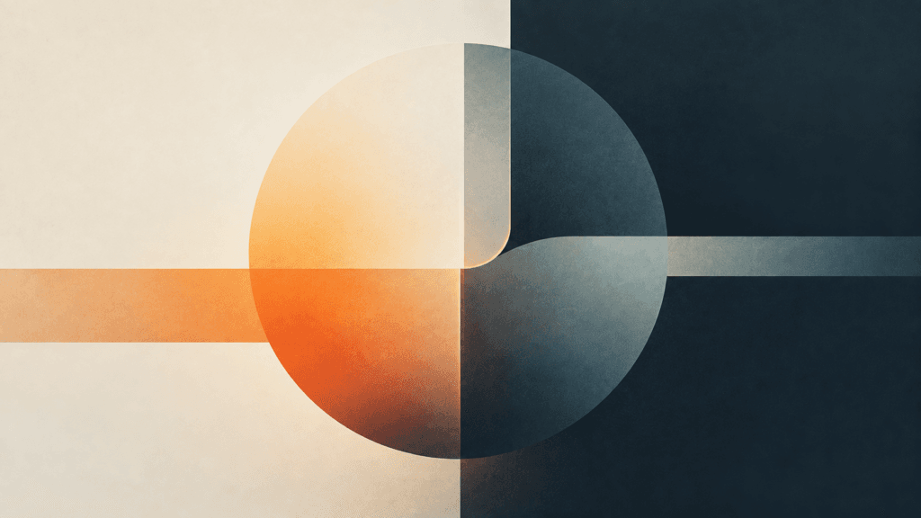 Abstrakte Illustration – Legal-Tech-Integration in bestehende Systeme